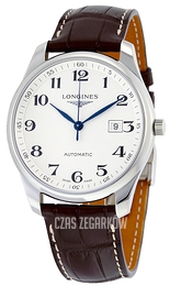 Longines Master Srebrny/Skóra Ø42 mm L2.893.4.78.3