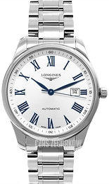 Longines Master Srebrny/Stal Ø42 mm L2.893.4.79.6