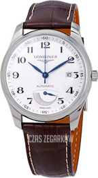 Longines Master Srebrny/Skóra Ø40 mm L2.908.4.78.3