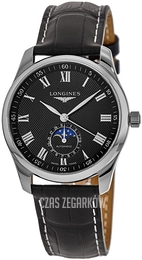 Longines Master Czarny/Skóra Ø42 mm L2.919.4.51.7