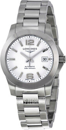 Longines Conquest Ladies Biały/Stal Ø29.5 mm L3.276.4.16.6