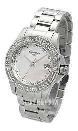 Longines Conquest Biały/Stal Ø35 mm L3.280.0.87.6