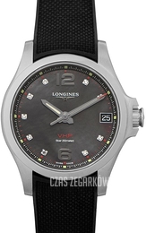 Longines Conquest V.H.P. Czarny/Guma Ø36 mm L3.316.4.88.9