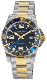 Longines HydroConquest Niebieski/Stal w odcieniu złota L3.340.3.96.7