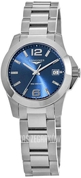 Longines Conquest Niebieski/Stal Ø34 mm L3.377.4.96.6