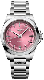 Longines Conquest Różowy/Stal Ø34 mm L3.430.4.99.6
