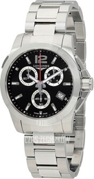 Longines Conquest Czarny/Stal Ø41 mm L3.702.4.56.6