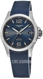Longines Conquest V.H.P Niebieski/Guma Ø41 mm L3.716.4.96.9