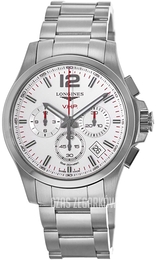 Longines Conquest V.H.P. Srebrny/Stal Ø42 mm L3.717.4.76.6