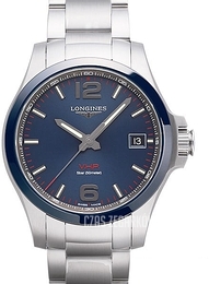 Longines Conquest V.H.P. Niebieski/Stal Ø41 mm L3.719.4.96.6