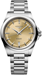 Longines Conquest Szampański/Stal Ø38 mm L3.720.4.62.6