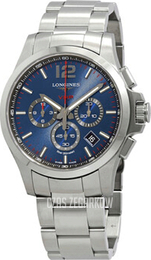 Longines Conquest V.H.P. Niebieski/Stal Ø44 mm L3.727.4.96.6