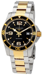 Longines Conquest Czarny/Stal w odcieniu złota Ø41 mm L3.740.3.56.7