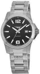 Longines Conquest Czarny/Stal Ø41 mm L3.759.4.58.6