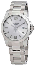 Longines Conquest Srebrny/Stal Ø41 mm L3.759.4.76.6