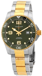Longines Hydroconquest Zielony/Stal w odcieniu złota Ø41 mm L3.781.3.06.7