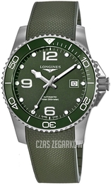 Longines Hydroconquest Zielony/Guma Ø41 mm L3.781.4.06.9