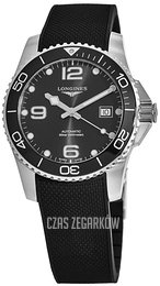 Longines Hydroconquest Czarny/Guma Ø41 mm L3.781.4.56.9