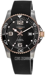 Longines HydroConquest Czarny/Guma Ø43 mm L3.782.3.58.9