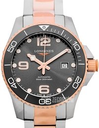 Longines HydroConquest Szary/Stal Ø43 mm L3.782.3.78.7