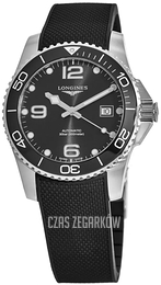 Longines Hydroconquest Czarny/Guma Ø43 mm L3.782.4.56.9