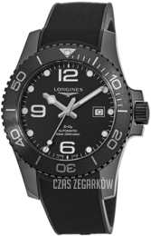 Longines Hydroconquest Czarny/Guma Ø43 mm L3.784.4.56.9