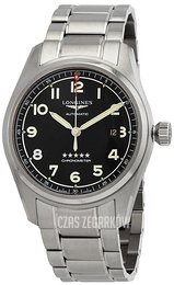 Longines Spirit Czarny/Stal Ø42 mm L3.811.4.53.6