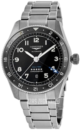 Longines Spirit Zulu Time Czarny/Stal Ø42 mm L3.812.4.53.6