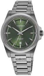 Longines Conquest Zielony/Stal Ø41 mm L3.830.4.02.6