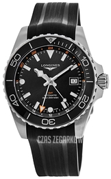 Longines Hydroconquest Czarny/Guma Ø43 mm L3.890.4.56.9