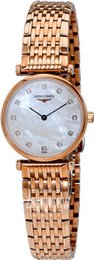 Longines La Grande Classique De Longines Biały/Stal w kolorze różowego złota Ø24 mm L4.209.1.97.8