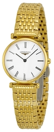 Longines Grande Classique Biały/Stal w odcieniu złota Ø24 mm L4.209.2.11.8