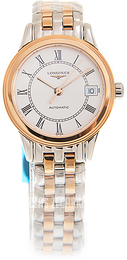 Longines Flagship Biały/Stal w kolorze różowego złota Ø26 mm L4.274.3.91.7