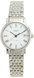 Longines Elegant Biały/Stal Ø25.5 mm L4.309.4.11.6