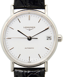 Longines Presences Biały/Skóra Ø30 mm L4.322.4.12.2