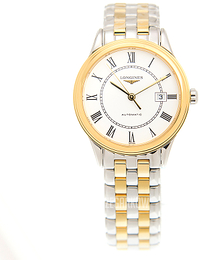 Longines Flagship Biały/Stal w odcieniu złota Ø30 mm L4.374.3.21.7