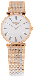 Longines La Grande Classique De Longines Biały/Stal w kolorze różowego złota Ø29 mm L4.512.1.91.7