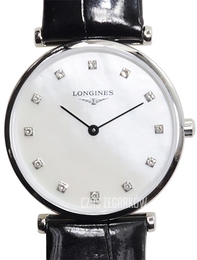 Longines La Grande Classique De Longines Biały/Skóra Ø29 mm L4.512.4.87.2