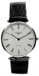 Longines Grande Classique Biały/Skóra Ø34 mm L4.708.4.11.2