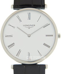 Longines La Grande Classique De Longines Biały/Skóra Ø33 mm L4.709.4.21.2
