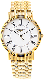 Longines Presences Biały/Stal w odcieniu złota Ø38.5 mm L4.790.2.11.8