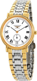 Longines Presences Biały/Stal w odcieniu złota Ø34.5 mm L4.804.2.11.7