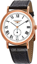 Longines Presences Biały/Skóra Ø38.5 mm L4.805.1.11.2