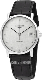 Longines Elegant Szary/Skóra Ø34.5 mm L4.809.4.77.2