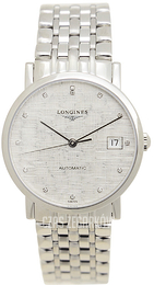 Longines Elegant Srebrny/Stal Ø34.5 mm L4.809.4.77.6