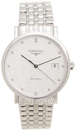 Longines Elegant Srebrny/Stal Ø37 mm L4.810.4.77.6