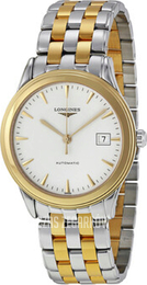 Longines Flagship Biały/Stal w odcieniu złota Ø38.5 mm L4.874.3.22.7