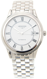 Longines Flagship Biały/Stal Ø38.5 mm L4.874.4.21.6