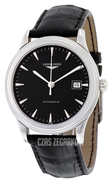 Longines Grande Classique Czarny/Skóra Ø38.5 mm L4.874.4.52.2