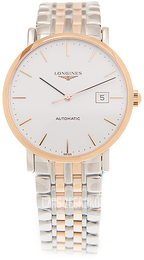 Longines Elegant Biały/Stal w kolorze różowego złota Ø39 mm L4.910.5.12.7